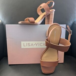 NIB Lisa Vicky Oasis Slingback Sandals, 8